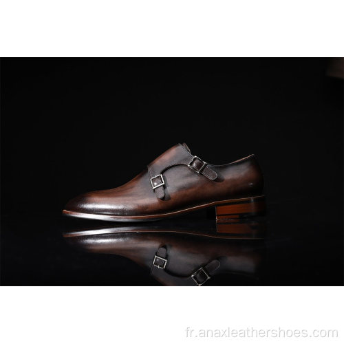 Chaussures confortables et souples en cuir d&#39;affaires pour hommes